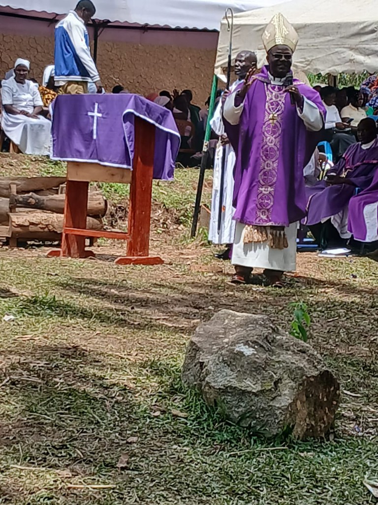 Clergy at funeral of Veronica Leah Ogot